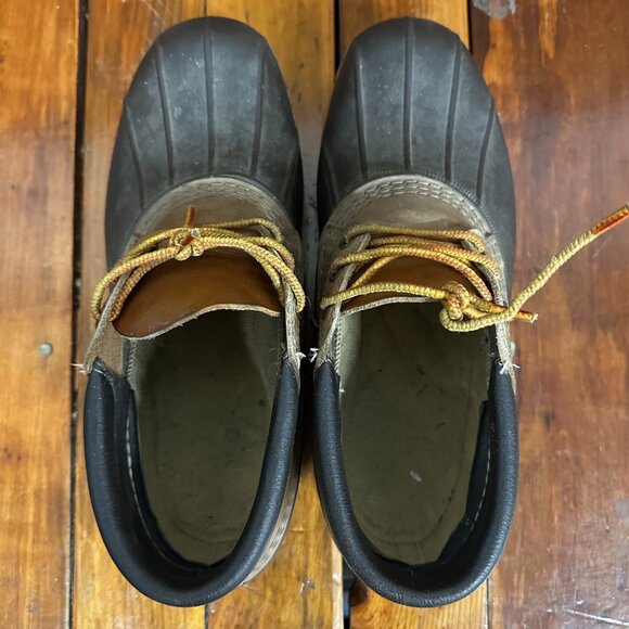 VTG LL Bean Bean Boots, Rubber Mocs Size 9 (G) - Picture 6 of 9
